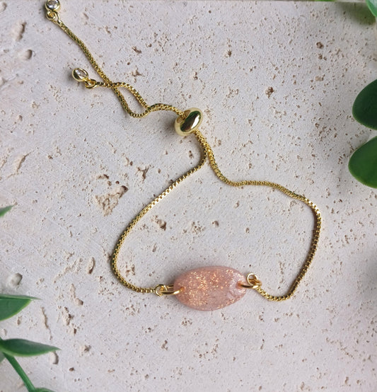 Armband Faux Stone - Rosé