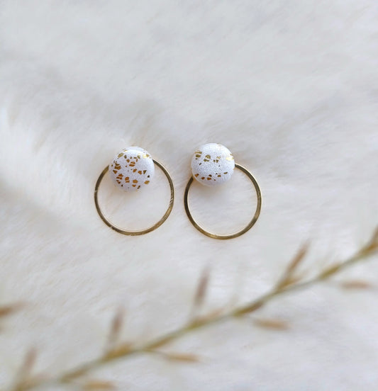 Studs Soulmade Signature - wit en goud