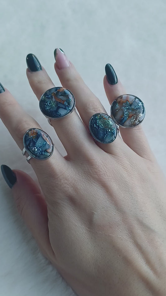 Earth - ringen zilver